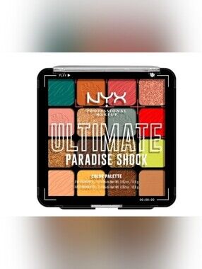 NYX Ultimate Shadow Palette Paradise Shock Color Palette, NEW, FACTORY SEALED